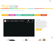 Tablet Screenshot of practickle.com